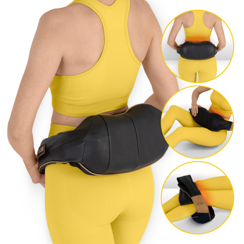 Массажная подушка  4FIZJO Pro с подогревом Black - фото №12